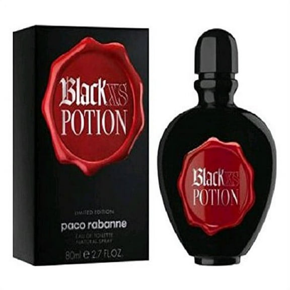 Black XS Potion by Paco Rabanne, 2.7 oz EDT Spray for Women