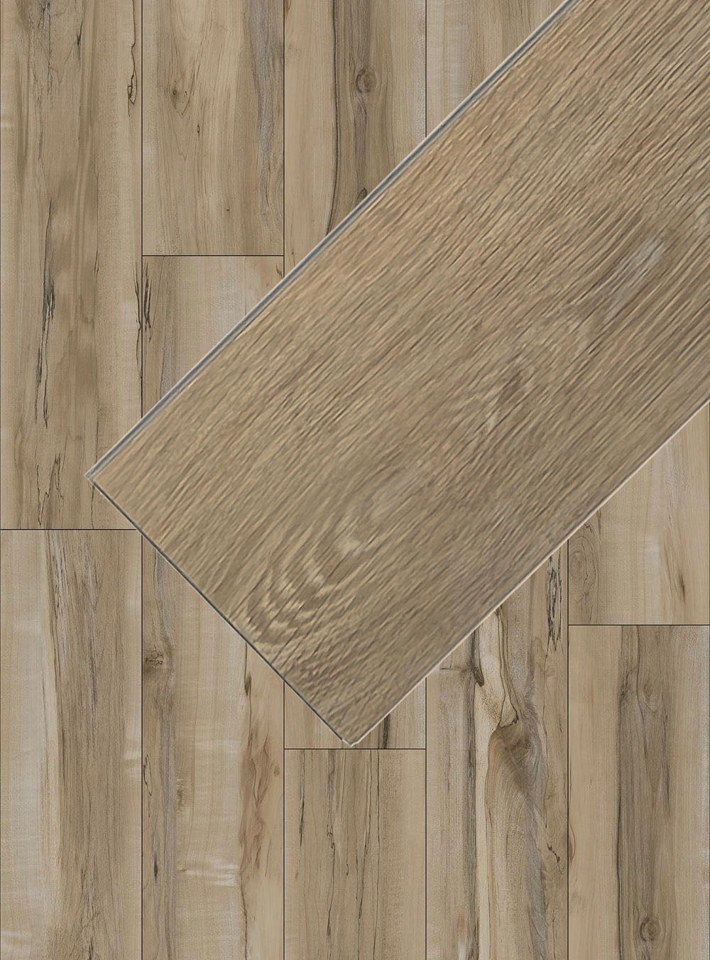 Tork (Light Rustic Oak) 20 MIL Wear Layer 5.5mm Thick x 9 in. W x 60 in. L Click Lock Waterproof Luxury Vinyl Plank Flooring with IXPE (30.18 sqft/case)