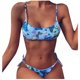 thumbnail image 4 of Bikini con estilo para mujer con almohadilla en el pecho sin soporte de acero Correa cómoda Traje de baño dividido Conjunto de dos piezas para la playa OAVQHLG3B Store lin121212, 4 of 4