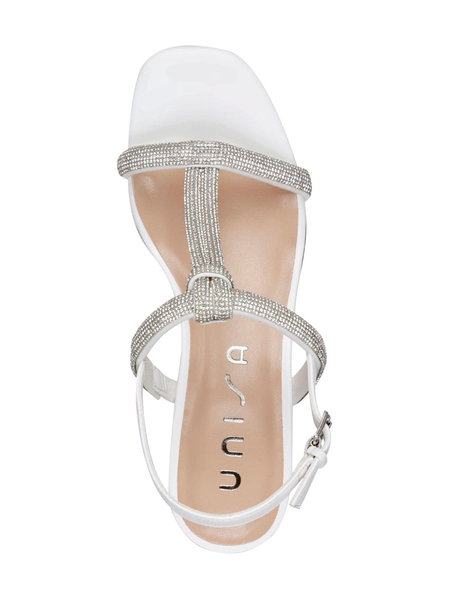Unisa Women's Vencie Bling Strappy Block Heel