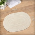 thumbnail image 2 of Oval Braided Placemats 12x18 Inch Table Mats Set of 6 for Dining Tables Natural Woven Heat Resistant Place Mats, 2 of 7