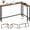 Rustic Brown + Black, variant on YATINEY Narrow Console Table with Outlets, 70.9" Sofa Table Narrow Long, L Shaped Behind Couch Entryway Table with Charging Station, for Living Room, Hallway, 3 Assembly Options, Rustic Brown CT07UBR