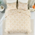 thumbnail image 5 of Exclusivo Mezcla 2-Piece Boho Damask Twin Comforter Set, Microfiber Bedding Down Alternative Comforter for All Seasons with 1 Pillow Sham, Beige, 5 of 9