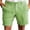 Fluorescent Green -BS19, variant on Nestiefly Mens Linen Shorts Elastic Waist Shorts Casual Summer Lightweight Cotton Linen Pants with Pockets Coffee L