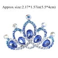 thumbnail image 3 of Flower Girl Headpiece Wedding Hair Comb Bridal Tiara Combs Crown Birthday Gift for Girls (Red), 3 of 4