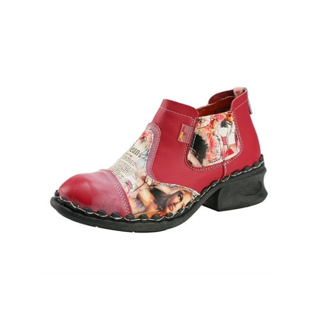 

TMA EYES Women s Ankle Booties Shoes Slip on with Zipper for Outdoor
