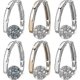 thumbnail image 1 of 3 Pairs Lymphvity Germanium Earrings, Unclog Lymphatic Node Magnetotherapy Hoop Earrings, Lymphvity Magnetic Therapy Germanium Earrings Women, 1 of 4