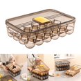 thumbnail image 3 of Caja de almacenamiento de huevos 24 huevos cajón dispensador bandeja ahorro de espacio fresco mantenimiento refrigerador huevo caja de almacenamiento contenedor Magideal Caja de almacenamiento de huevos, 3 of 7