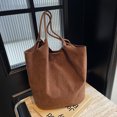 thumbnail image 4 of Bolsos de hombro retro con cremallera para mujer, de hilo de coser de gamuza, informales, versátiles, 2024, nuevos, de colores sólidos, de gran capacidad, informales, 4 of 5