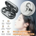 thumbnail image 2 of Bluetooth 5.3 Earbuds Ear Clip Bone Conduction Headphones Wireless Sport Headset, 2 of 10