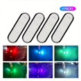 thumbnail image 4 of CHUANK 2pcs/4pcs Set Of LED Car Door Lights - USB Car Signal Lights  Car Neon Lights  Motorcycle Signal Lights  Car Sensor Lights  Interior And Bottom Decorative Lights  Car Door Lights, 4 of 6