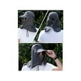 thumbnail image 3 of Foldable Sun Cap, Fishing Hats, Sunshade UV Protection Caps with Neck Flap Face Shield, 3 of 8