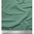 thumbnail image 1 of Soimoi Blue polyester Crepe Fabric Seamless Damask Fabric Prints By Yard 52 Inch Wide, 1 of 4