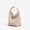 Beige, variant on Women's PU Solid Hobo Tote Bag, Pink