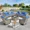 Denim Blue, variant on Ovios 10 Pieces Outdoor Patio Furniture Swivel Set with Rocking Chair All-Weather Wicker Conversation Sectional with Solar Lamps Coffee Table for Balcony