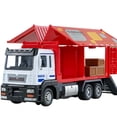 thumbnail image 2 of Fairnull Container Truck Model with Music Light Openable Door 1:32 Scale Realistic Vehicle Toy Ornament Alloy Model Inertia Truck Boys Girls Pull Back Toy Birthday Gift, 2 of 7