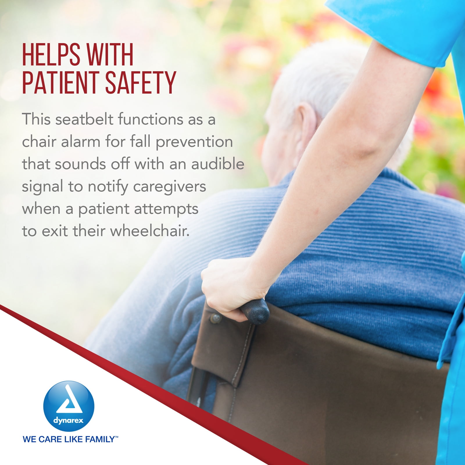 Dynarex Chair Alarm Seatbelts - Hook & Loop Wheelchair Belt... Dynarex Chair Alarm Seatbelts - Hook & Loop Wheelchair Belt...