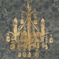 thumbnail image 3 of Goldberger, Jennifer 20x20 Black Modern Framed Museum Art Print Titled - Gilt Chandelier I, 3 of 5