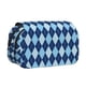 thumbnail image 1 of Disketp Blue Squares Estuche de Lápices de Doble Capa con Tapa Abatible y Cremallera, Organizador Escolar para Adolescentes y Adultos, 1 of 6