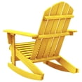thumbnail image 3 of vidaXL Garden Adirondack Rocking Chair Solid Fir Wood Yellow, 3 of 3