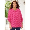 thumbnail image 2 of Catherines Women's Plus Size Petite Breezeway Georgette Blouse, 2 of 6