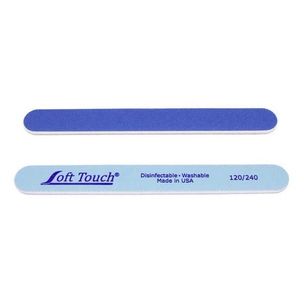 Lima de uñas Soft Touch 7" de doble cara 120/240 granos