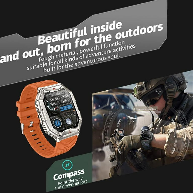 Rainbuvvy KR82 smartwatch 2.1 inch AMOLED screen for answering