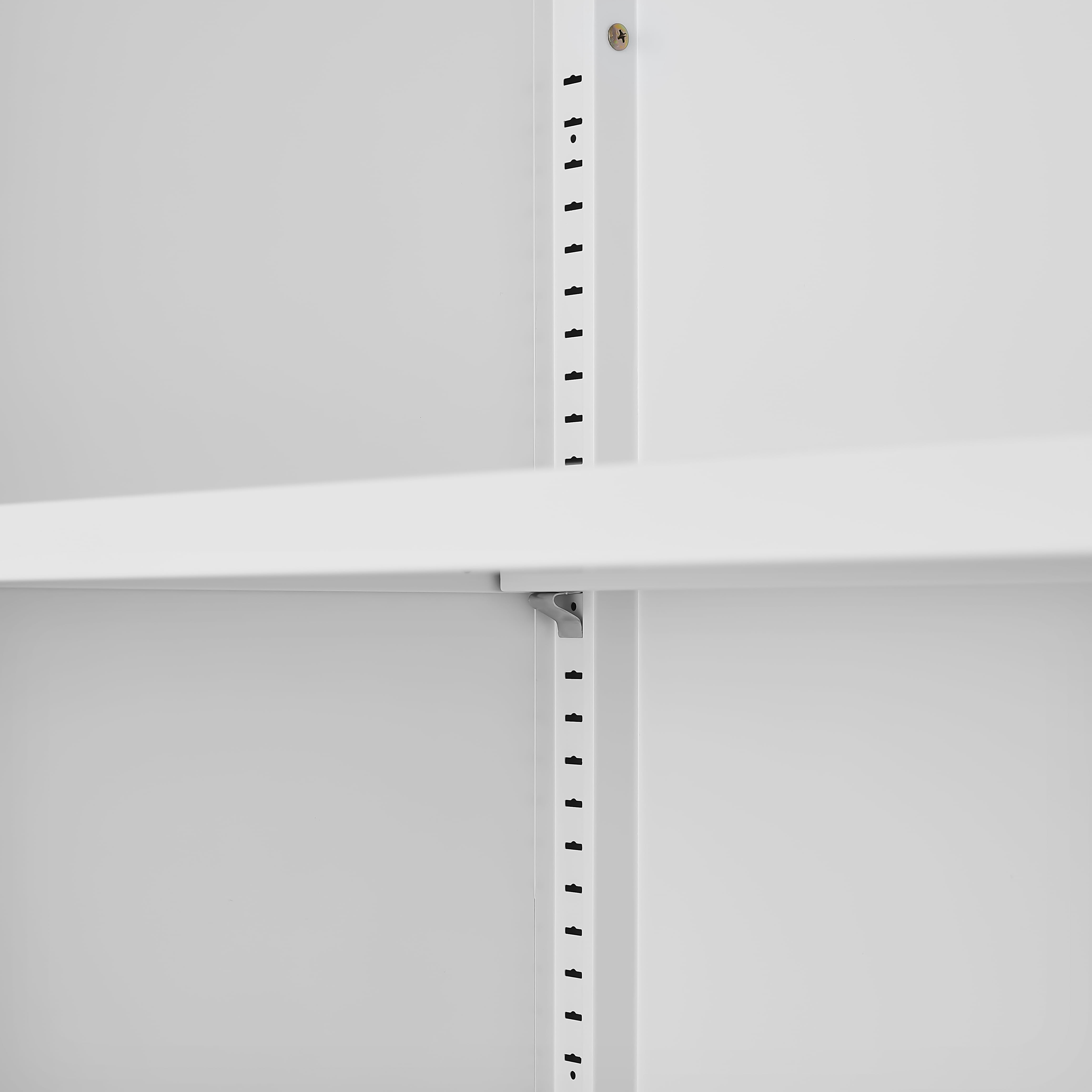 Storage Cabinet with Adjustable Shelves, Magnetic Door Stopper, Aluminum Alloy Handles, and Breathable Design for Home Organization - Ideal for Living Room, Bedroom, or Entryway