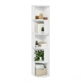 thumbnail image 6 of Pemberly Row 5-Tier Freestanding Corner Shelf Bookcase in Bookshelf in White, 6 of 6