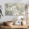 thumbnail image 3 of Elephant Stock Golden Garden Wall Art - Horizontal Canvas Wall Art - Living Room Wall Decor - Floral And Botanical Canvas - Gray And Beige Decor By Nan - 24" x 16", 3 of 8