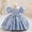 Sky Blue, variant on Trendfront Girls Birthday Princess Dress Crew Neck Puff Sleeve Elegant Party Sundress Outfit