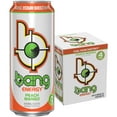 thumbnail image 2 of (2 pack) BANG Energy Drink, Peach Mango, 16 fl oz, 4 Pack, 2 of 6
