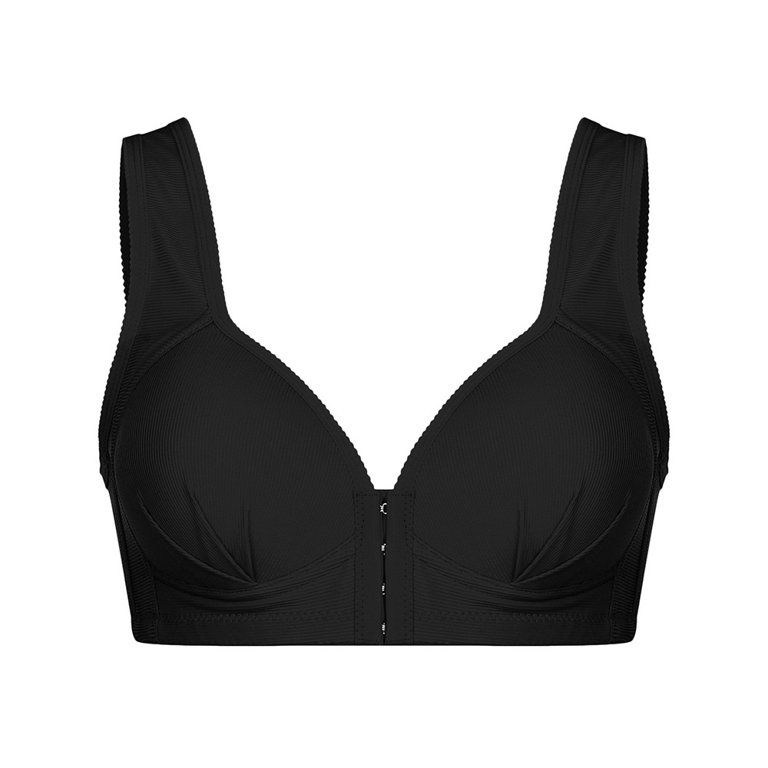 Aofany Women's Plus Size Front Closure Wireless Bra Full Cup Lift Bras for  Women No Underwire Shaping Wire Free Everyday Bra