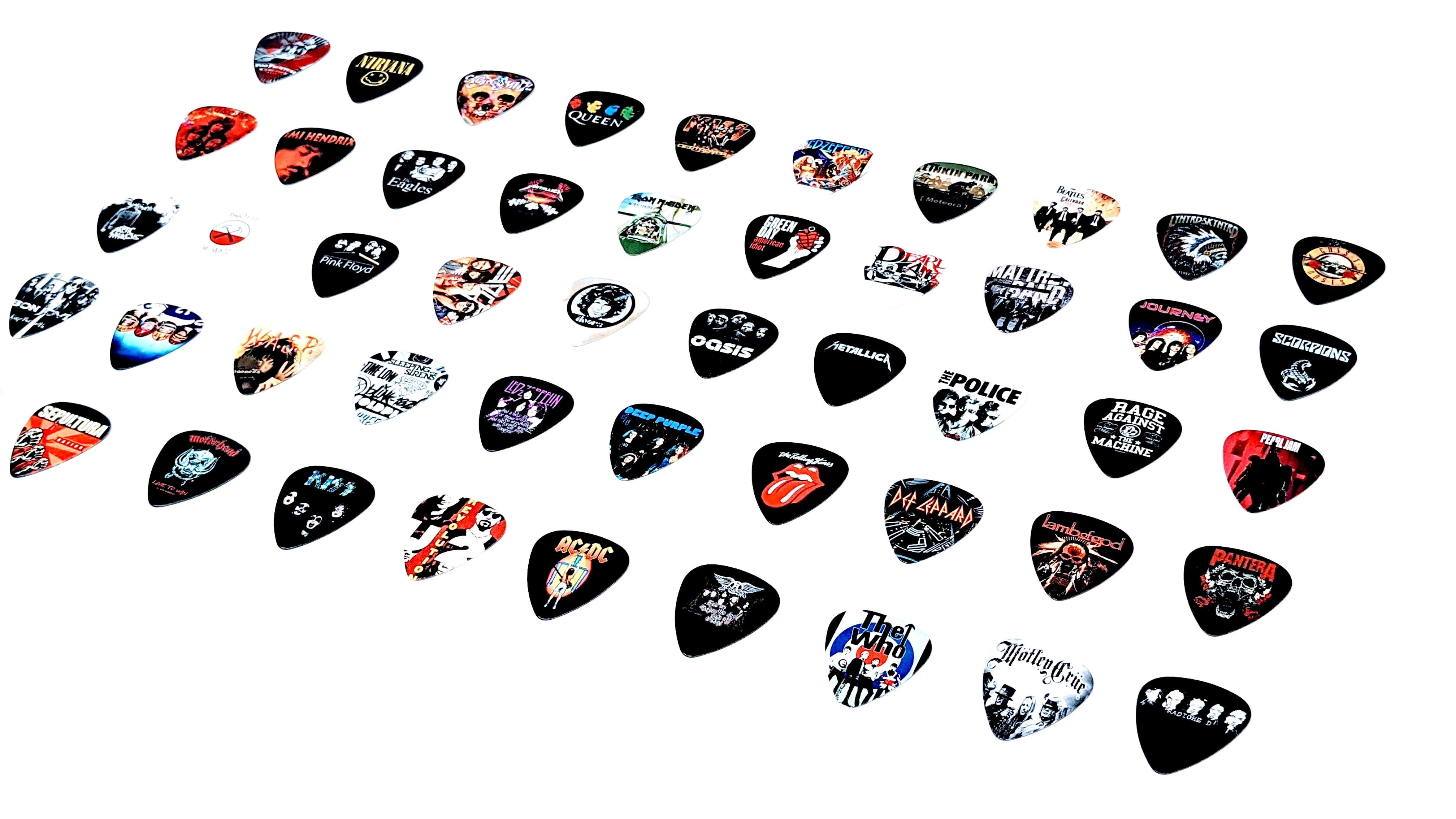 Legendary Bands Guitar Picks - [Limited Grand Edition-Standard] - 50 popular band picks in a packet