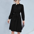 thumbnail image 4 of Vestido, Vestido Cómodo Agradable A La Piel Para El Ocio ANGGREK Negro M, 4 of 7
