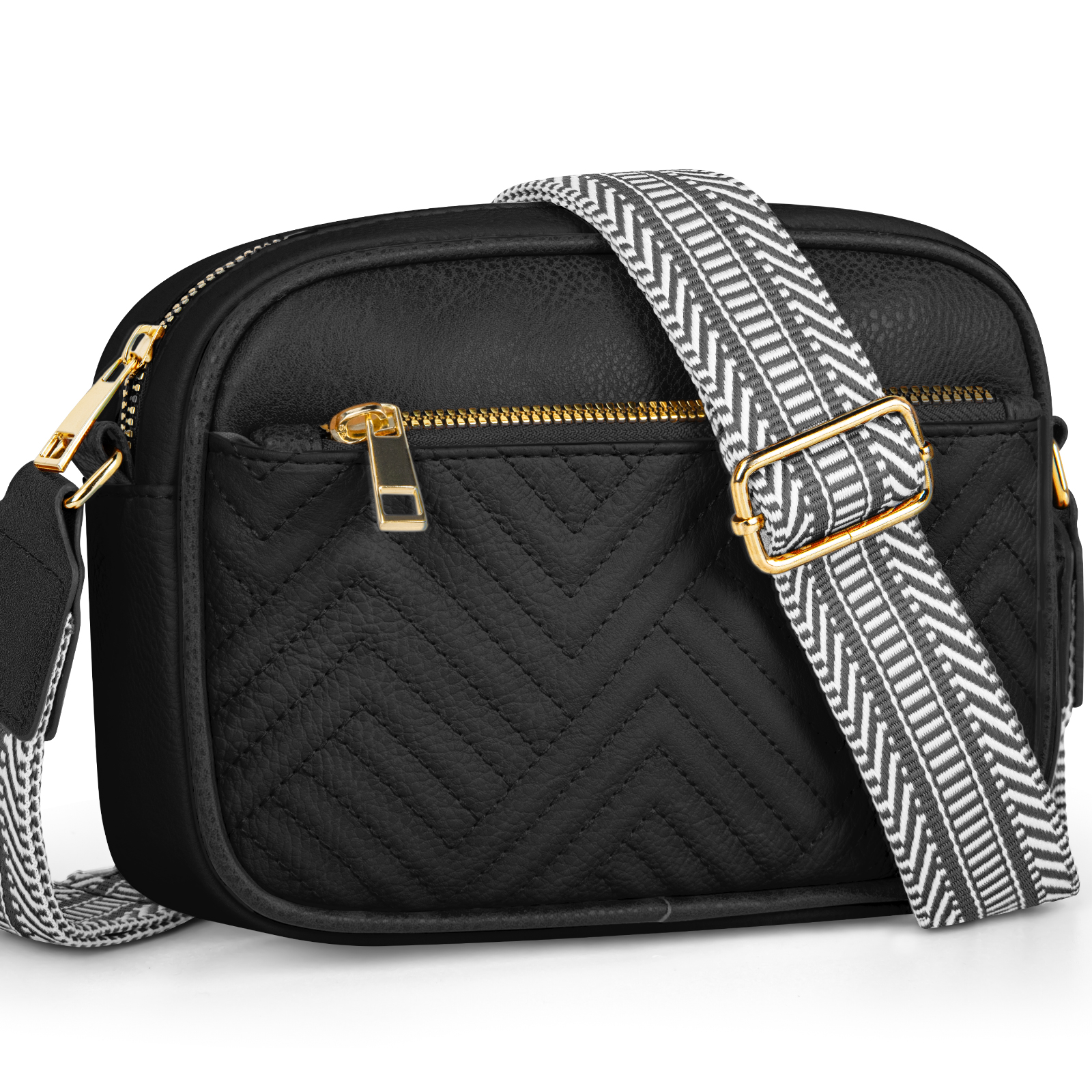 Dakomm Quilted Vegan Leather Crossbody Bag photo 1