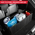 thumbnail image 2 of Rubbermaid Trunk Organizer – Heavy-Duty, Collapsible Storage Bin Multiple Compartments,Foldable Car Organization for Cars, Trucks, and SUV, Black, 2 of 6