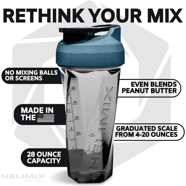  BlenderBottle Shaker Bottle, 28oz - BlenderBall Wisk Mixer Ball  - Blend Protein Powder, Sport Drinks, Shakes, Smoothies & More - Blue :  Health & Household