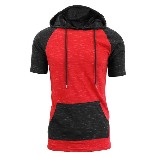 Download GBH - Men's Short Sleeve Pullover Hoodie With Kangaroo ...