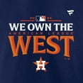 thumbnail image 4 of Youth Fanatics  Navy Houston Astros 2024 AL West Division Champions Locker Room T-Shirt, 4 of 4