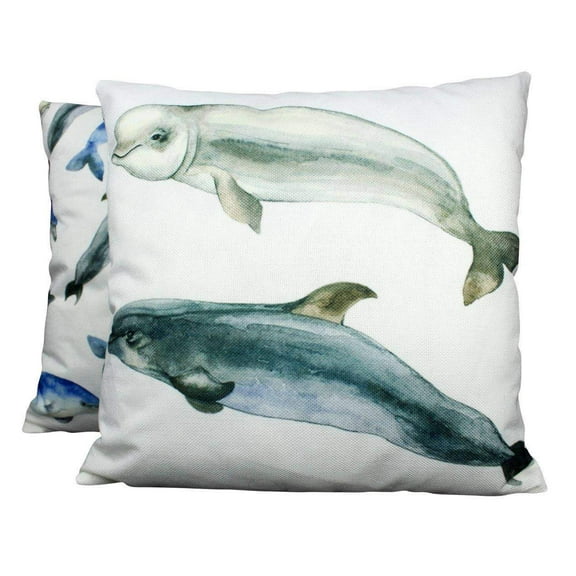 Dolphins | Pillow Cover | Ocean | Throw Pillow | Home Decor | Modern Decor | Pillow | Ocean | Gift for her | Accent Pillow Covers