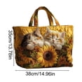 thumbnail image 3 of Quilted Tote Bag for Women Large Capacity Multi Functional Everyday Bag with Embroidery Laptop Bag Crossbody Shoulder Bag for Work Travel and Weekend, 3 of 6
