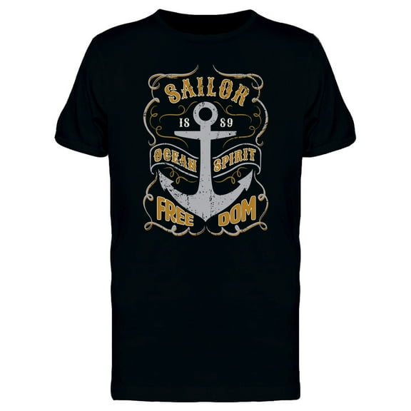 Freedom Anchor T-Shirt Men -Image by Shutterstock, Male 3X-Large