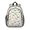 Dinosaur and Hill, variant on Dinosaur and Leaf Black Pattern Backpack for School, Cute School Bag with Adjustable Shoulder Straps and Padded Back, 15"x11.42"x5.5"
