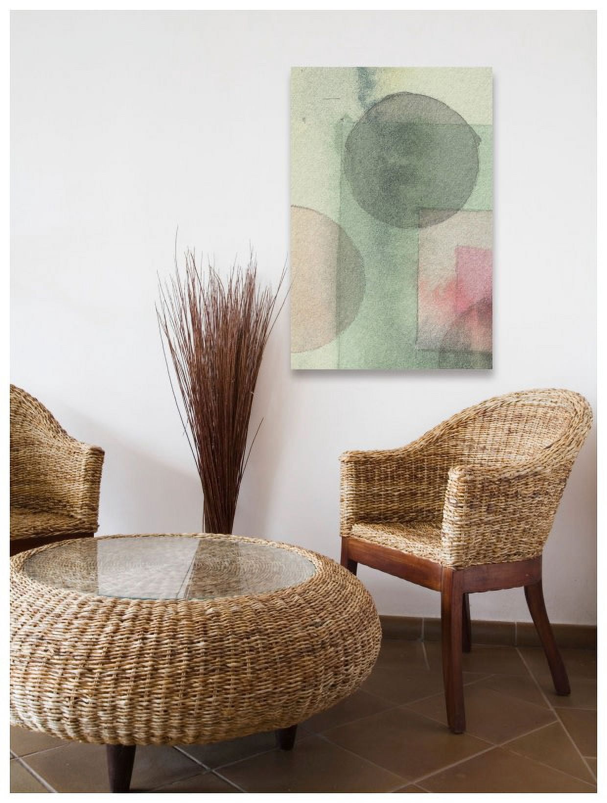 "Shapes Decide" Painting Print on Wrapped Canvas