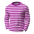 thumbnail image 3 of CONZONE Carnival Men's T-Shirts Short Sleeve T Shirts for Men Casual Crew Neck Striped Lightweight Tees Soft Cozy Athletic Tops, 3 of 6