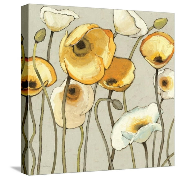Art.com Jaune Gris II Stretched Canvas Print Wall Art, 16" x 16"
