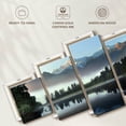 thumbnail image 6 of Elephant Stock Lake Matheson Reflection Wall Art - Horizontal Multi Panel Canvas - Living Room Wall Decor - Nature Multi Panel - Blue And Green Decor - 80" x 36", 6 of 8