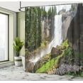 thumbnail image 5 of Ambesonne American Shower Curtain, Yosemite National Park, 69"Wx84"L, White Green, 5 of 5