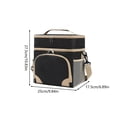 thumbnail image 3 of Portable Lunch Cooler Bag Insulated Lunch Box With Strap Handle Thermal Food Storage Tote Office Travel Picnic Camping Outdoor Carrying Organizer Reusable Meal Carrier, 3 of 7